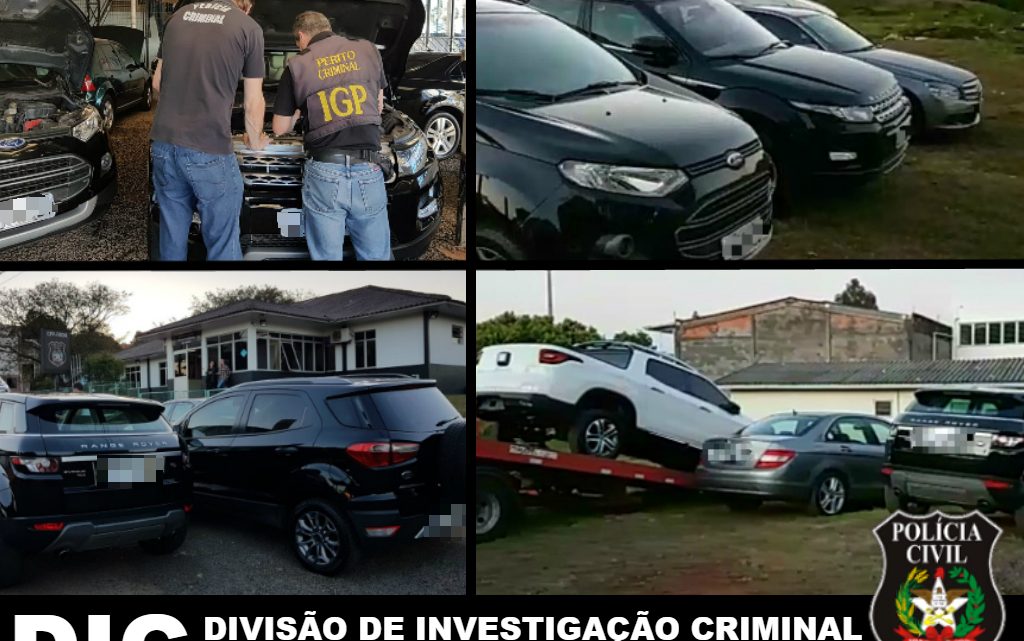 Polícia Civil deflagra “operação laranja mecânica” e desarticula esquema revenda de veículos de luxo clonados e prende receptadores em Chapecó