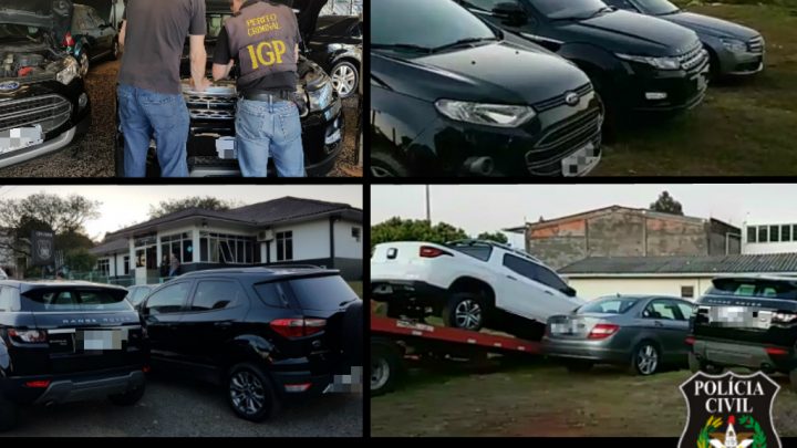 Polícia Civil deflagra “operação laranja mecânica” e desarticula esquema revenda de veículos de luxo clonados e prende receptadores em Chapecó
