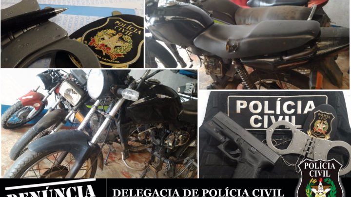 Polícia Civil realiza fiscalização de combate ao furto e receptação de veículos e apreende 3 motocicletas com sinais de adulteração