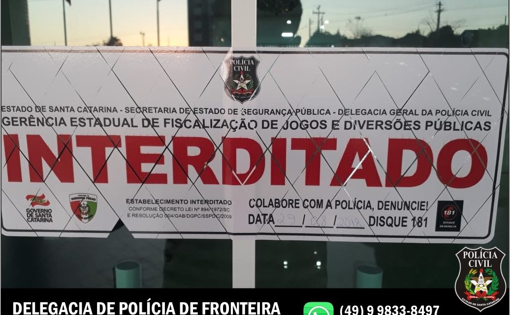 Polícia Civil interdita hotel em Pinhalzinho