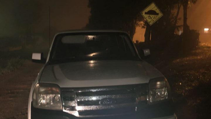 Caminhonete furtada em garagem veículos é encontrada no Bela Vista