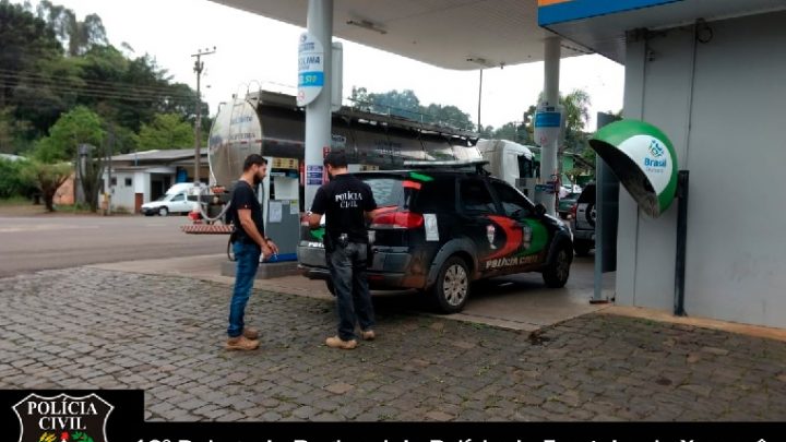 Polícia Civil de Ponte Serrada fiscaliza postos de combustíveis