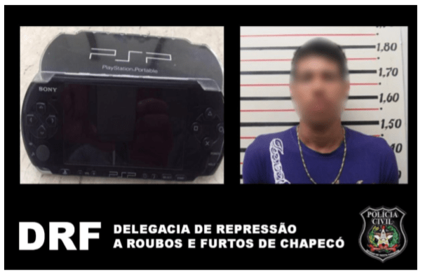 Polícia Civil recupera vídeogame furtado na Efapi