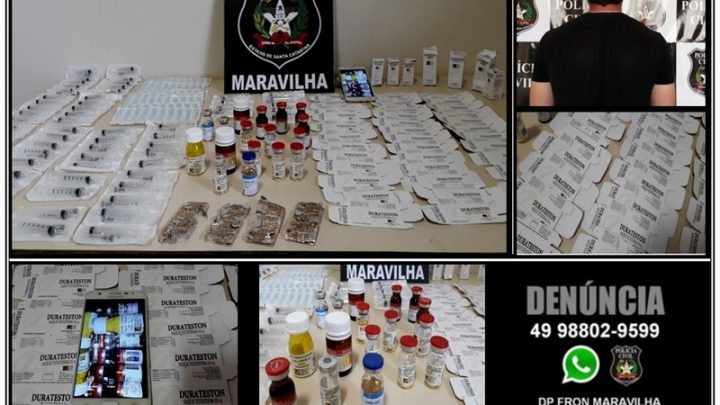 Operação Narciso combate comércio ilegal de anabolizantes em Maravilha