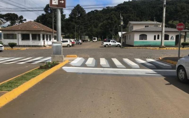 Urupema possui a primeira faixa de pedestre 3D de Santa Catarina