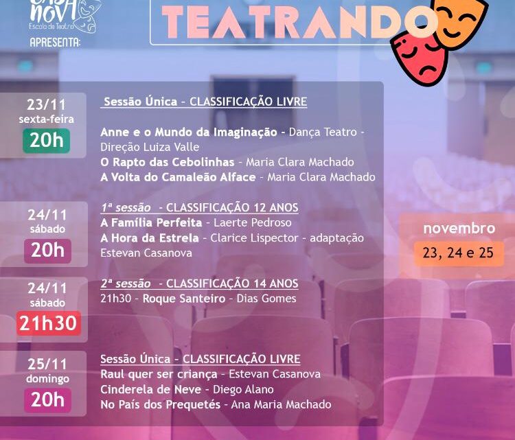 Festival “TEATRANDO” começa hoje em Chapecó