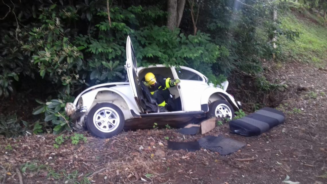 Capotamento é registrado no distrito de Caraíba em Seara