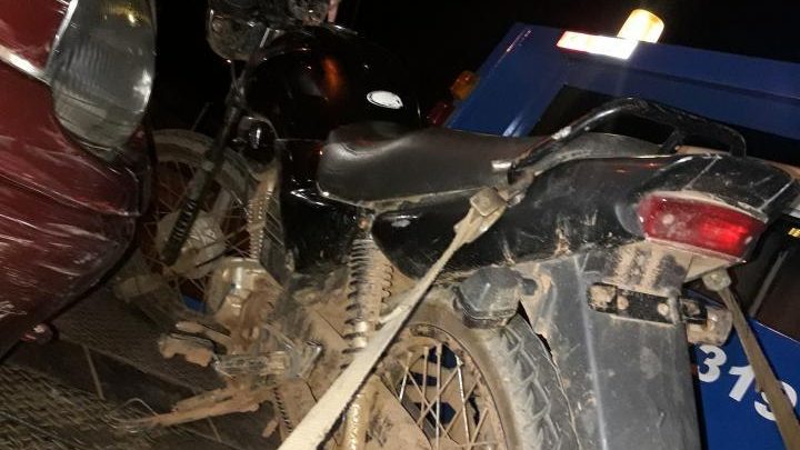 Motocicleta furtada é recuperada pela Polícia Militar no interior de Chapecó