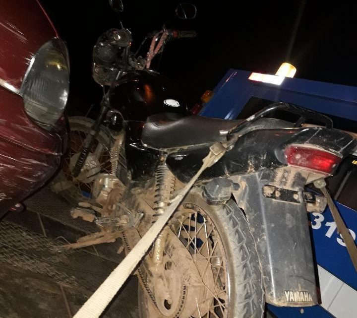 Motocicleta furtada é recuperada pela Polícia Militar no interior de Chapecó