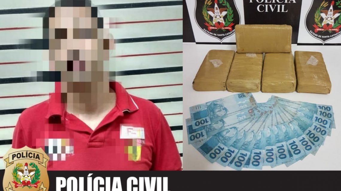 Polícia Civil desarticula esquema de tráfico de drogas, prende três pessoas e apreende veículo com maconha em Chapecó