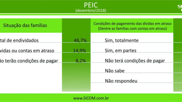 Famílias chapecoenses terminaram 2018 com mais dívidas