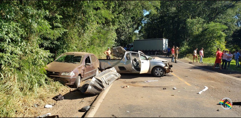 Grave acidente na SC 163 deixa uma vítima fatal e outra gravemente ferida