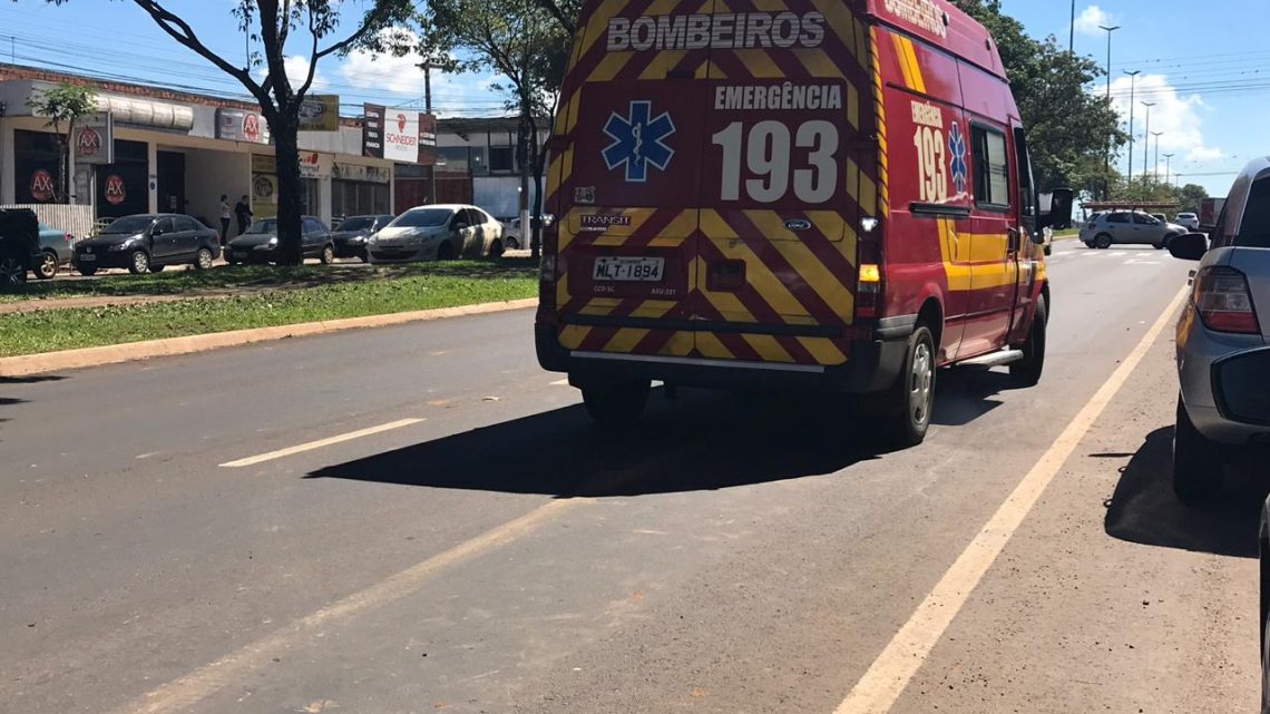 Criança de dois anos é atropelada na avenida Getúlio Vargas em Chapecó