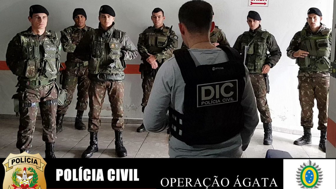 Polícia Civil com apoio do Exército cumprem mandados de busca e apreensão em São Miguel do Oeste
