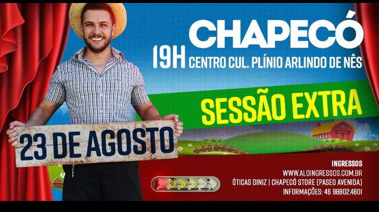 Badin o colono se apresenta em Chapecó na próxima sexta-feira