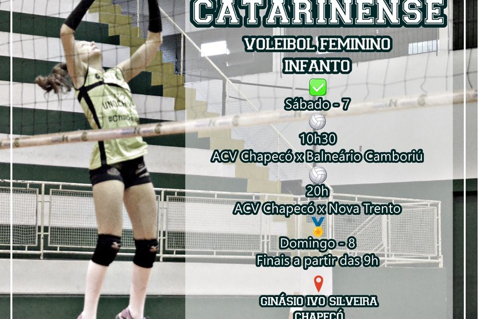 Chapecó recebe etapa do Campeonato Catarinense de Vôlei Feminino