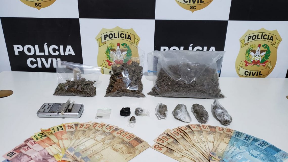 Polícia Civil prende traficante de “Skunk” e Haxixe em Chapecó