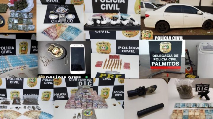 Polícia Civil prende 48 pessoas no mês de Setembro na região de Chapecó