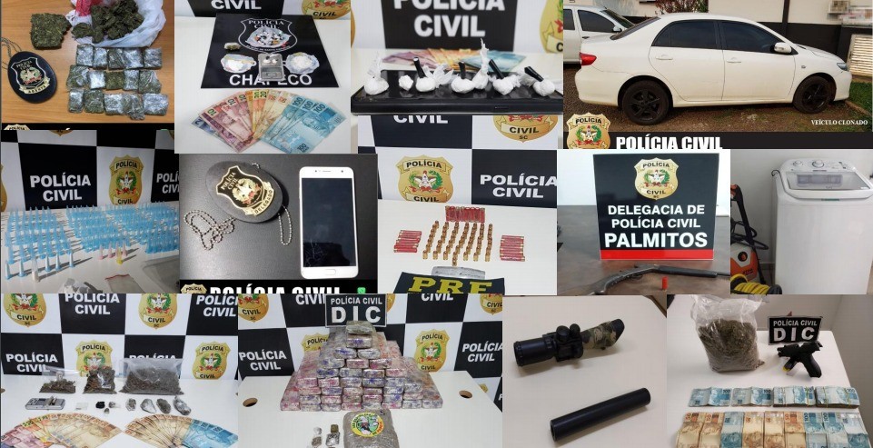 Polícia Civil prende 48 pessoas no mês de Setembro na região de Chapecó