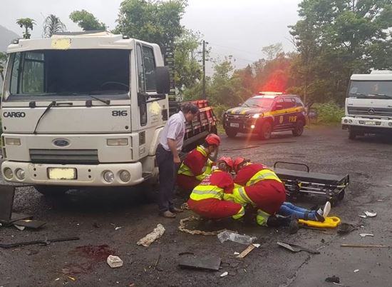 Moradora de Chapecó fica gravemente ferida em acidente no RS