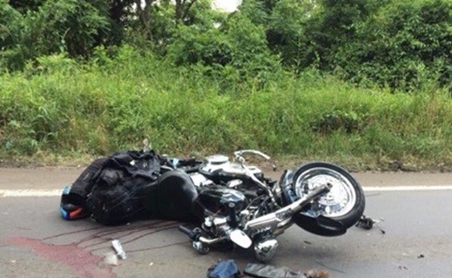 Motociclista tem perna amputada em colisão na BR-282