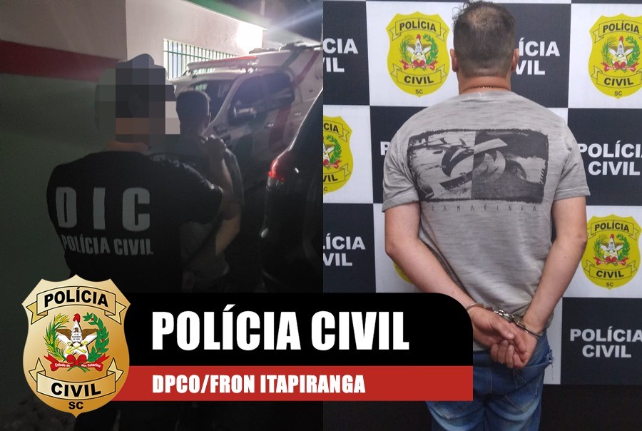 Preso autor de feminicídio cometido em Itapiranga-SC