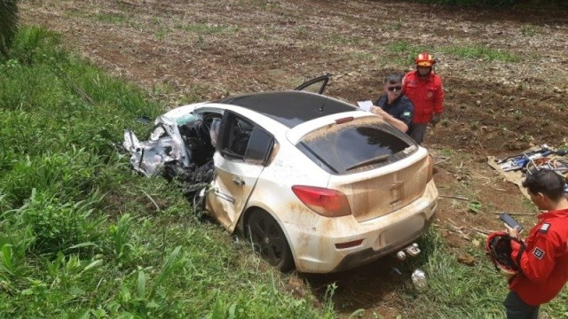 Idoso de 60 anos morre em acidente na BR-282