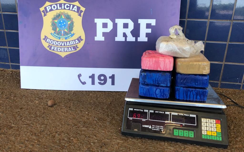 PRF apreende 7 quilos de crack na BR 163 em Guaraciaba