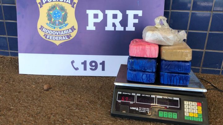 PRF apreende 7 quilos de crack na BR 163 em Guaraciaba