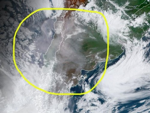 Fumaça das queimadas na Austrália chegará ao Rio Grande do Sul nessa terça feira
