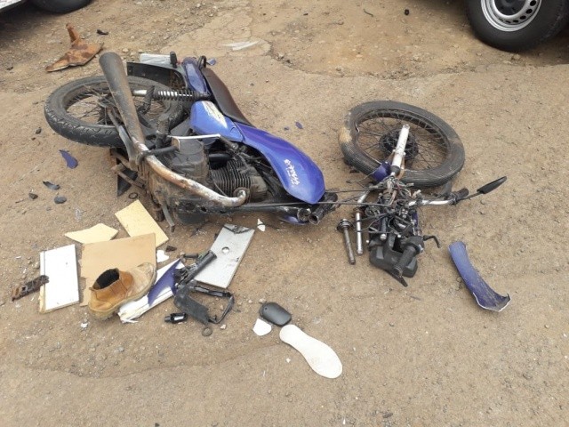 Motociclista fica ferido em acidente na BR-282 em Maravilha