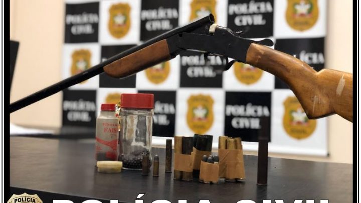 Polícia Civil apreende arma relacionada á investigação de violência doméstica em Maravilha