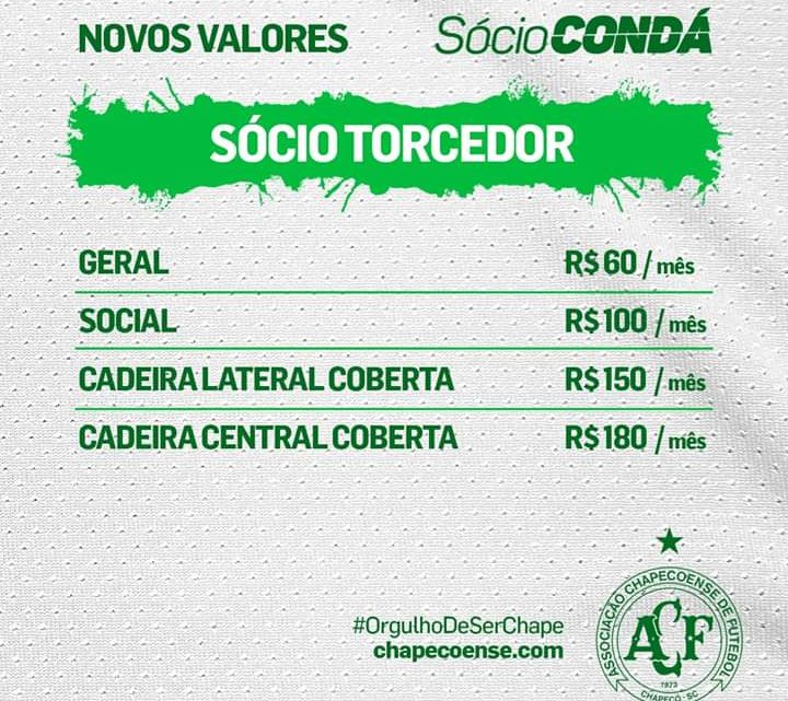 Chapecoense apresenta novos valores de sócio para a temporada 2020