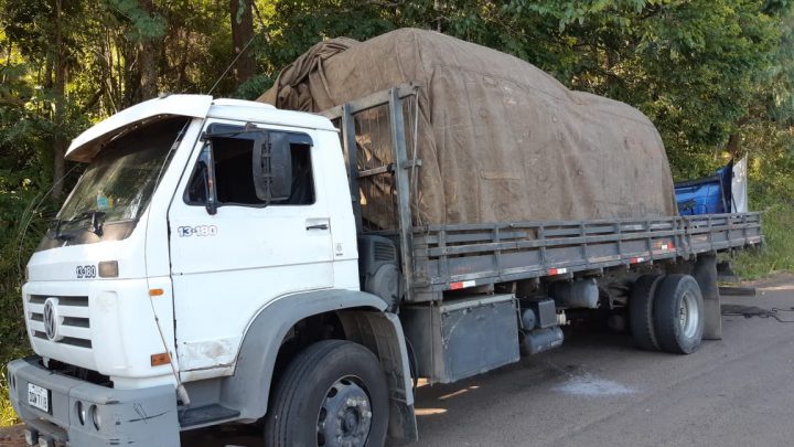 PRF apreende peças de caminhões de origem suspeita em Concórdia na BR-153