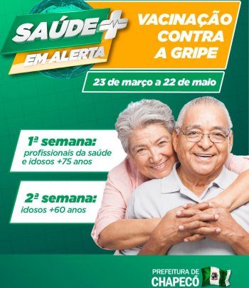 Iniciou em Chapecó a campanha nacional de vacinação contra gripe