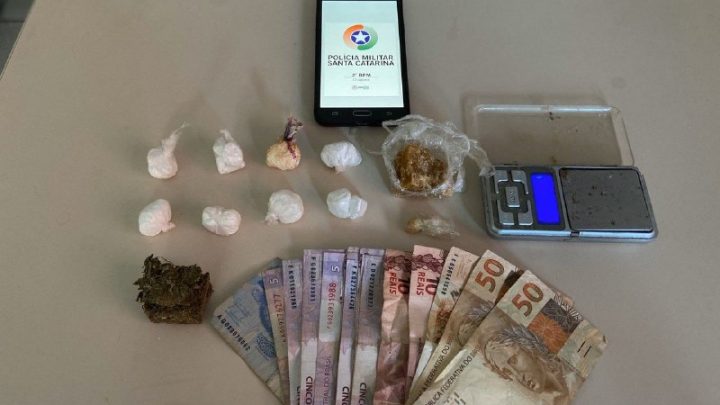 Casal é detido por tráfico de drogas no bairro São Pedro
