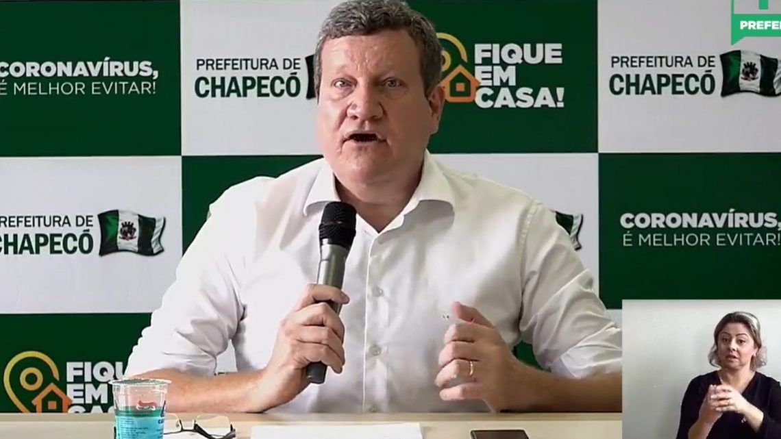 ‘Se chegar a 50% de internamento, vamos fechar o comércio total’, alerta prefeito de Chapecó