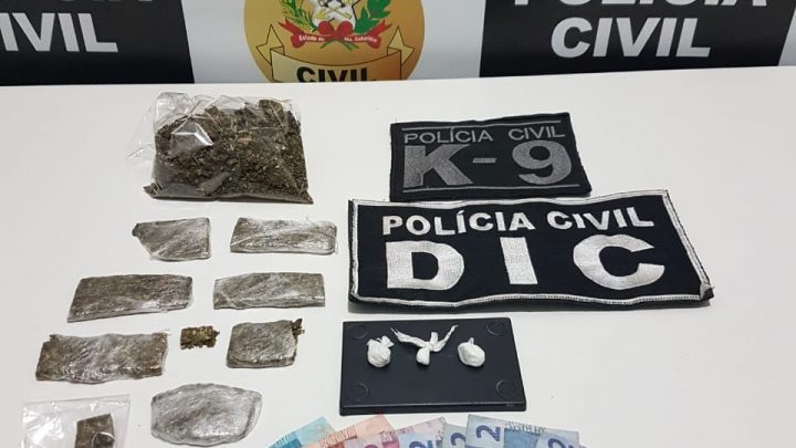 Polícia Civil apreende drogas penduradas em árvore no bairro Palmital