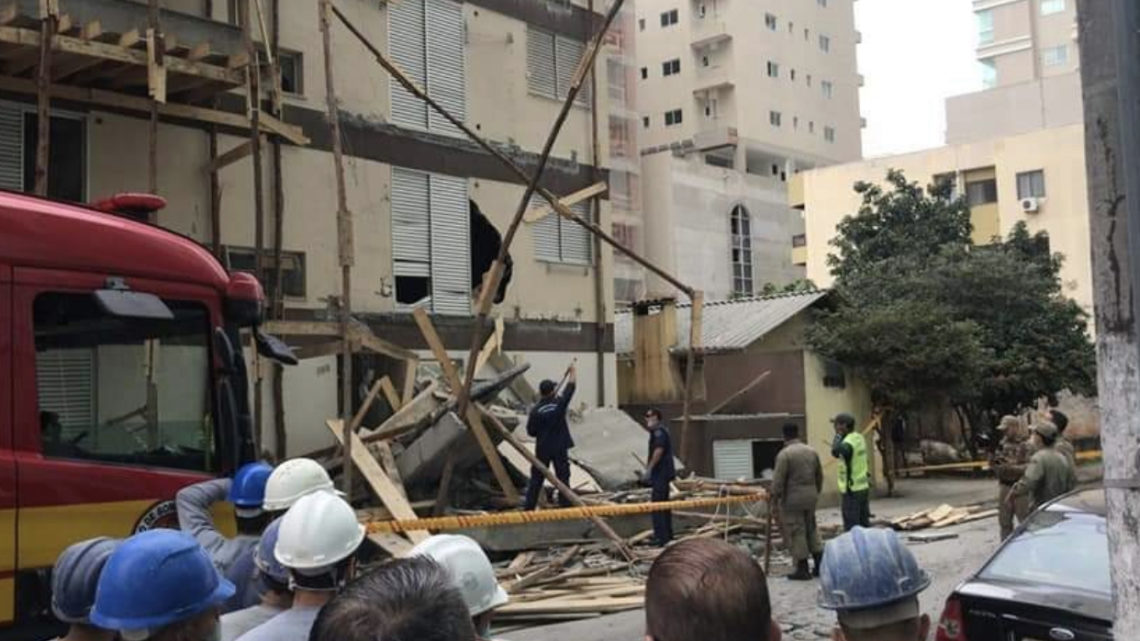 Parte de edifício desaba e deixa mortos em Santa Catarina