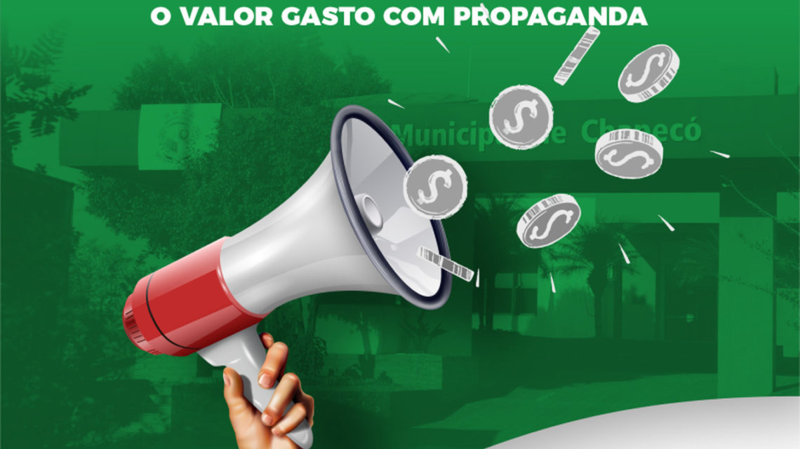 Vereador propõe a obrigatoriedade da Prefeitura de Chapecó divulgar o valor gasto com propaganda