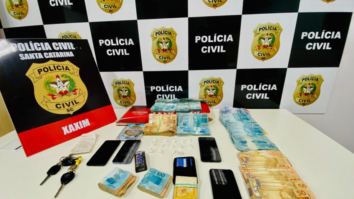 Polícia Civil prende casal em flagrante por tráfico de drogas em Xaxim