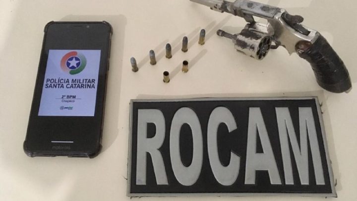 Adolescente de 16 anos é detido após efetuar disparos de arma de fogo em Chapecó