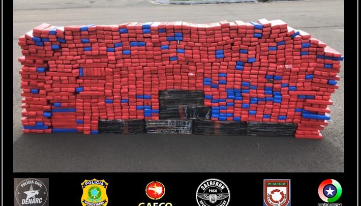 Ação conjunta entre Polícias resulta na apreensão de 696kg de maconha em Vargem Bonita