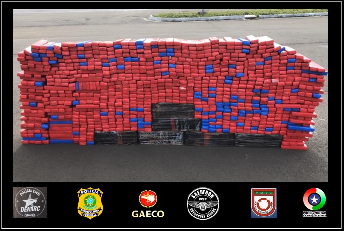 Ação conjunta entre Polícias resulta na apreensão de 696kg de maconha em Vargem Bonita
