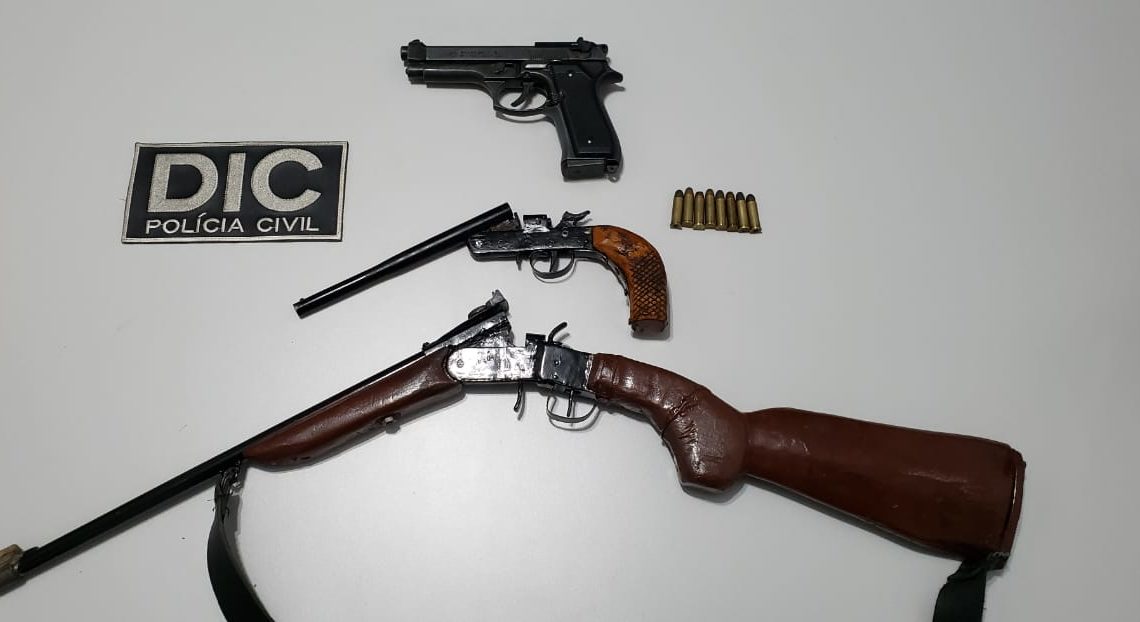 Polícia Civil apreende duas armas de fogo em Guaraciaba e uma em São Miguel do Oeste