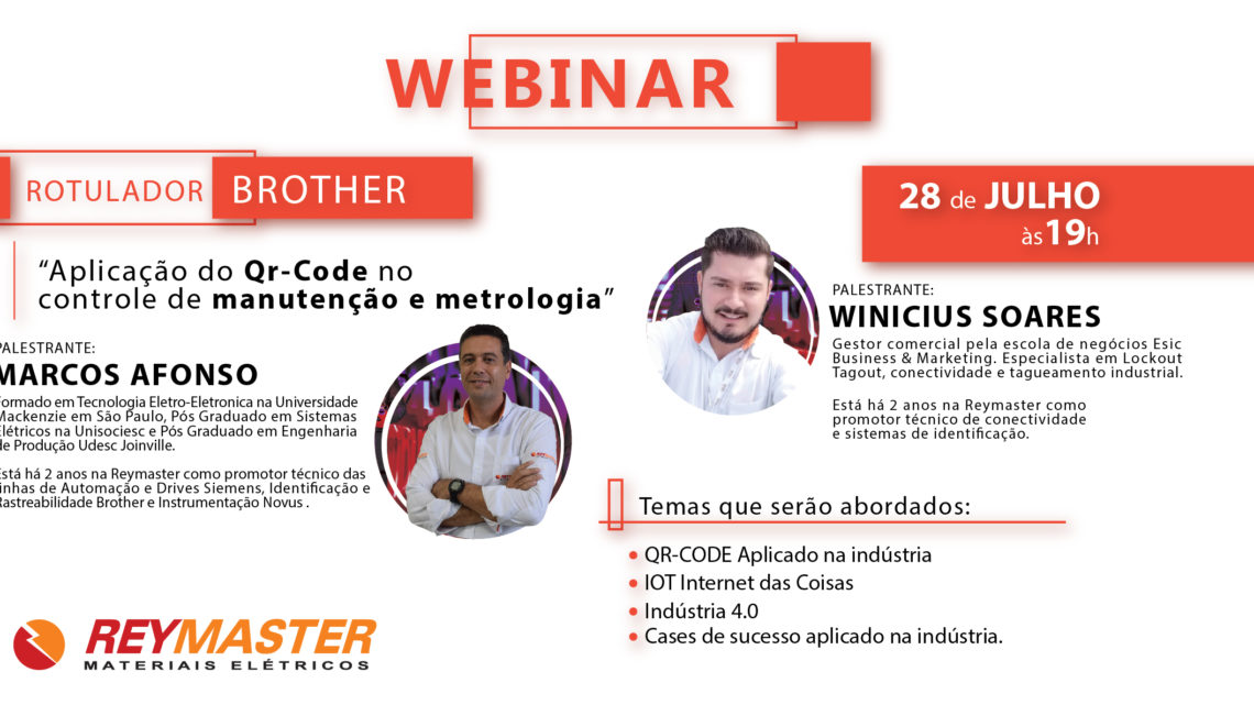 Aplicação do QR-Code no controle de manutenção e metrologia é tema de Webinar Gratuito