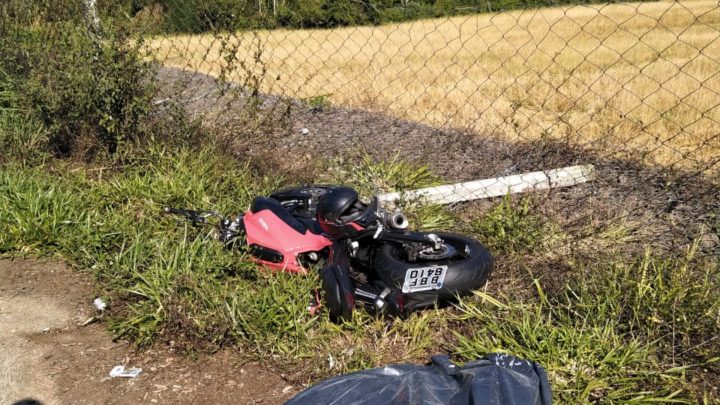 Motociclista de Chapecó morre em grave acidente na SC-157