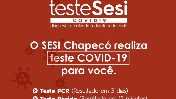 SESI realiza teste para Covid-19 no Oeste