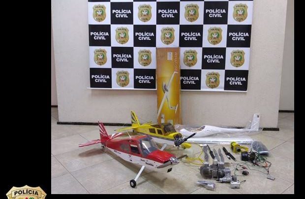 Polícia Civil de Chapecó recupera equipamentos de aeromodelismo avaliados em R$ 26.000