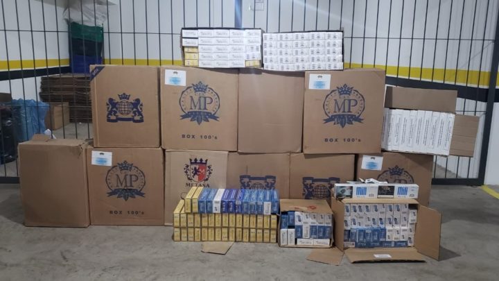 Polícia Militar apreende R$ 129.000 e 7 mil carteiras de cigarro em Chapecó
